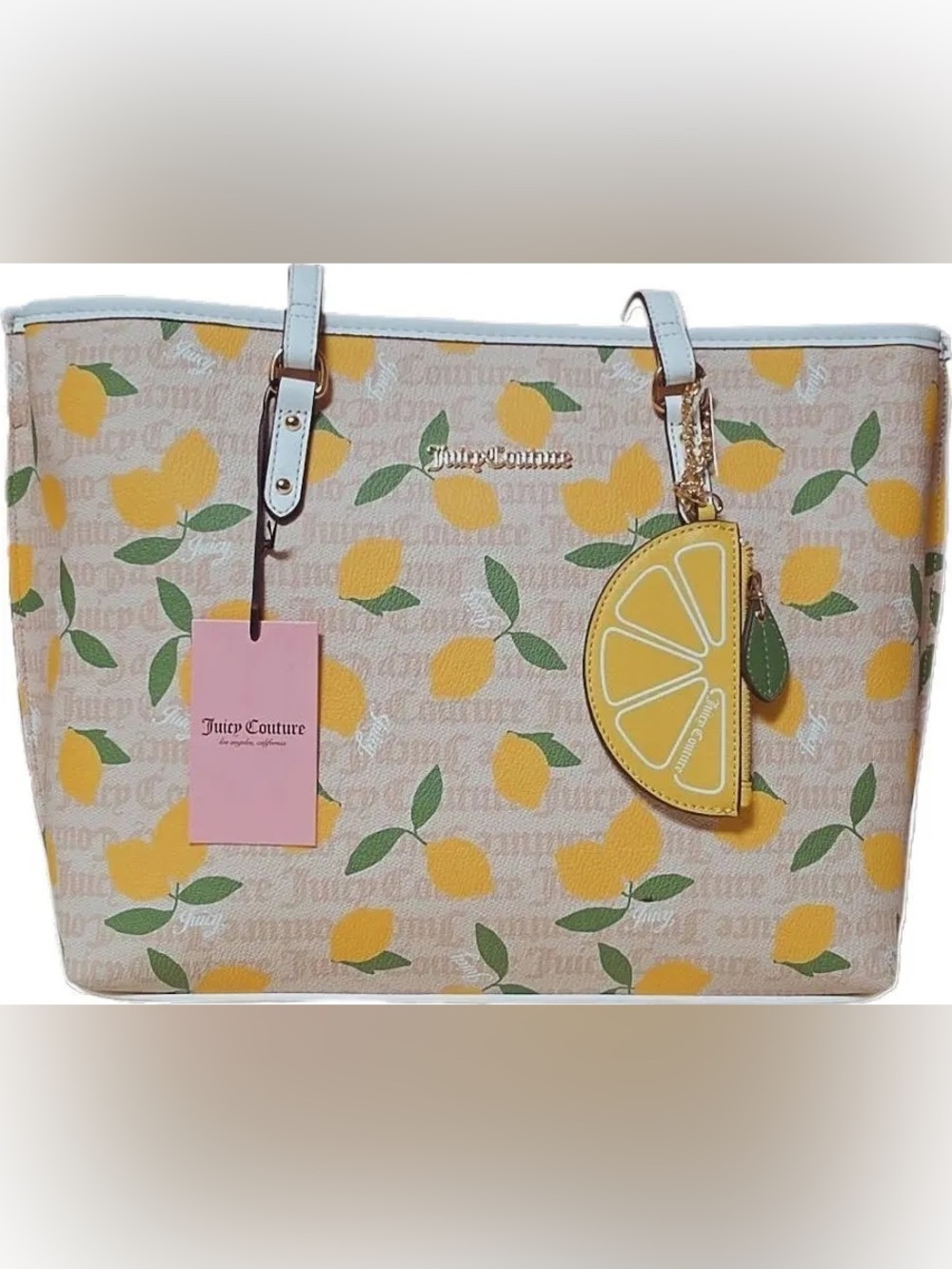 NWT Juicy Couture Lemon-Print Tote